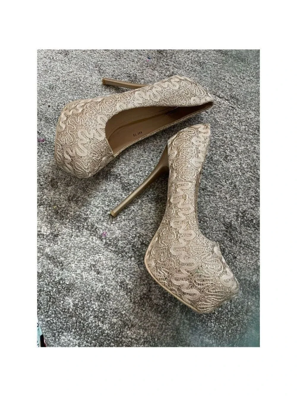 Women's Lace Heels Size 7.5